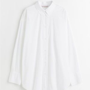Oversized cotton shirt